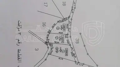 أرض - رض مشجرة ومخدومة في دير الليات – جرش - 55000 دأ